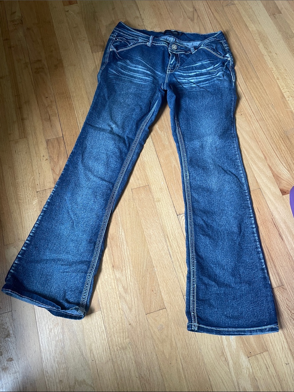 Dark Blue curvy boot Jeans — 13/14r